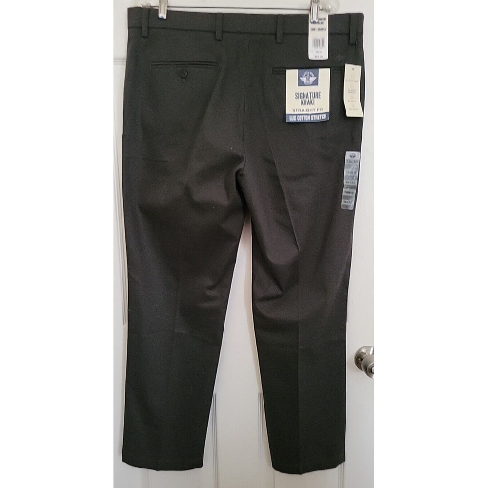 NWT Dockers Charcoal Gray Straight Fit Signature Khaki Pants Mens 38 x 30‎